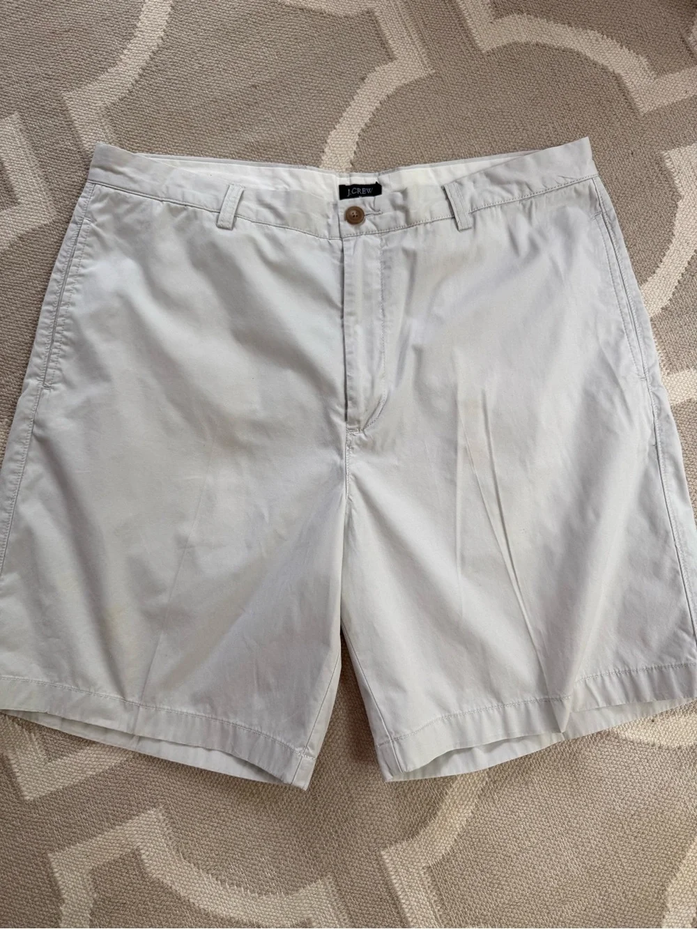 J. Crew Men’s Khaki Flat Front  Chino Shorts 36W. Clean smoke & pet free home